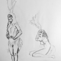 Dr Sketchy 2 minute poses