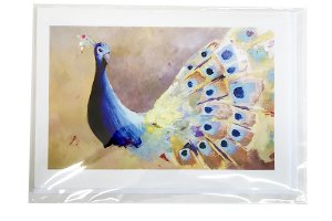 Peacock Shimmer Card
