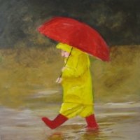 Splash - Painted in 2010. 8" x 8" in Acrylics. Framed. Splash