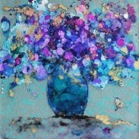 A Symphony in Bloom - 2025 - Alcohol Ink A Symphony in Bloom