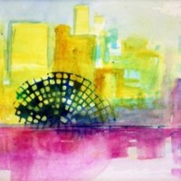 Wheel on the Water - 2022 - Watercolour Wheel on the Water