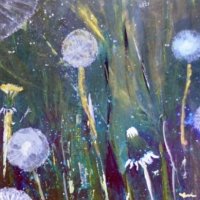2016 - Acrylic on mount board Dandelions