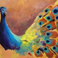 2018 - Acrylics Peacock Shimmer