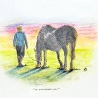 The Everlasting Sunset - 2022 - Watercolour and Ink The Everlasting Sunset