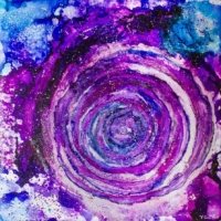 Journey to the centre of the milky way - 2023 - Alcohol Ink Journey to the centre of the milky way - 2023 - Alcohol Ink