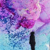 Aurora Borealis II - 2022 - Alcohol Inks Aurora Borealis II