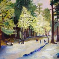 Rhinefield Ornamental Drive - 2021 - Acrylics Rhinefield Ornamental Drive