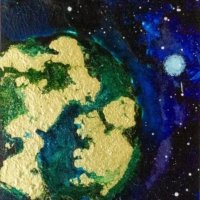 To the Moon and Back - 2023 - Alcohol Ink To the Moon and Back - 2023 - Alcohol Ink